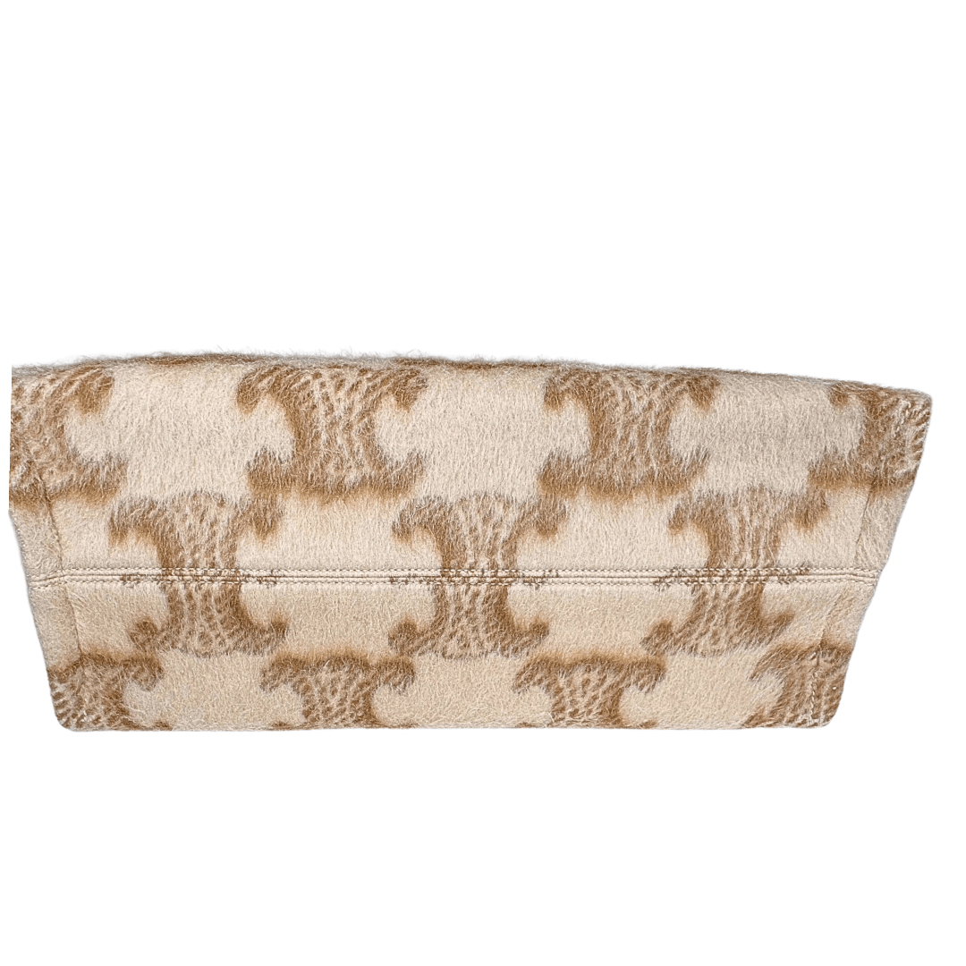 Celine Mohair Triomphe Cabas Thais Bag