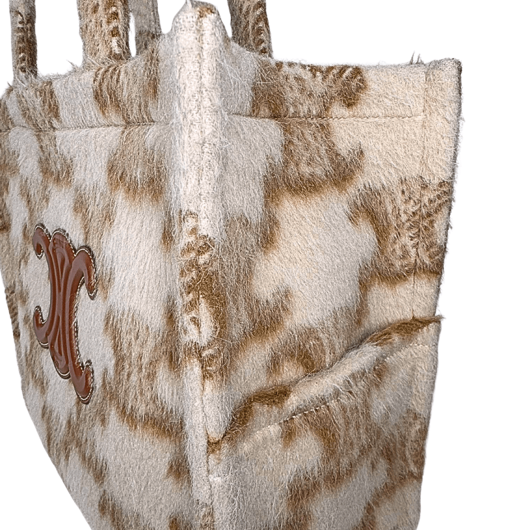 Celine Mohair Triomphe Cabas Thais Bag