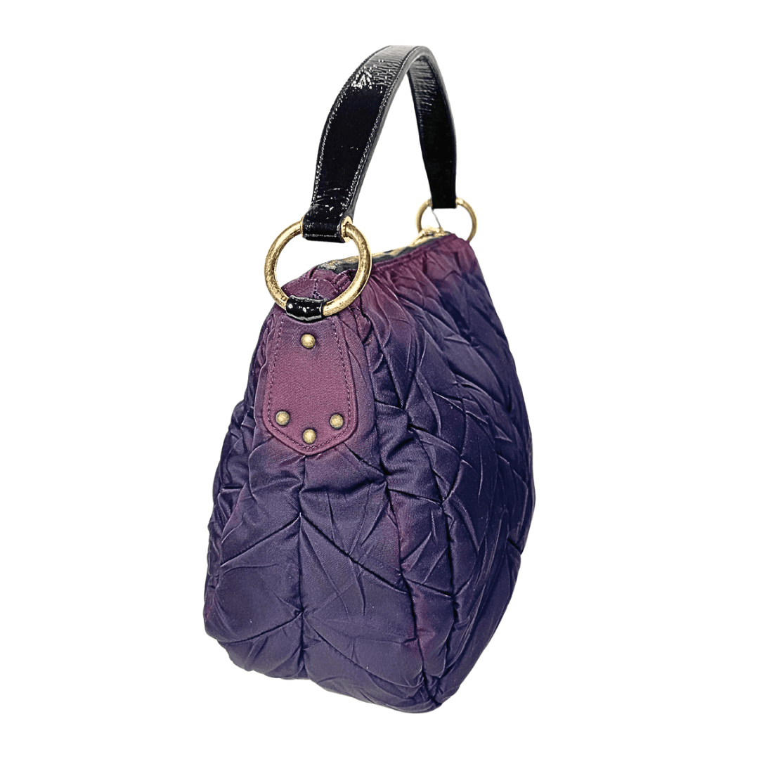 Prada Large Ombre Quilted Chevron Tessuto Zip Satchel