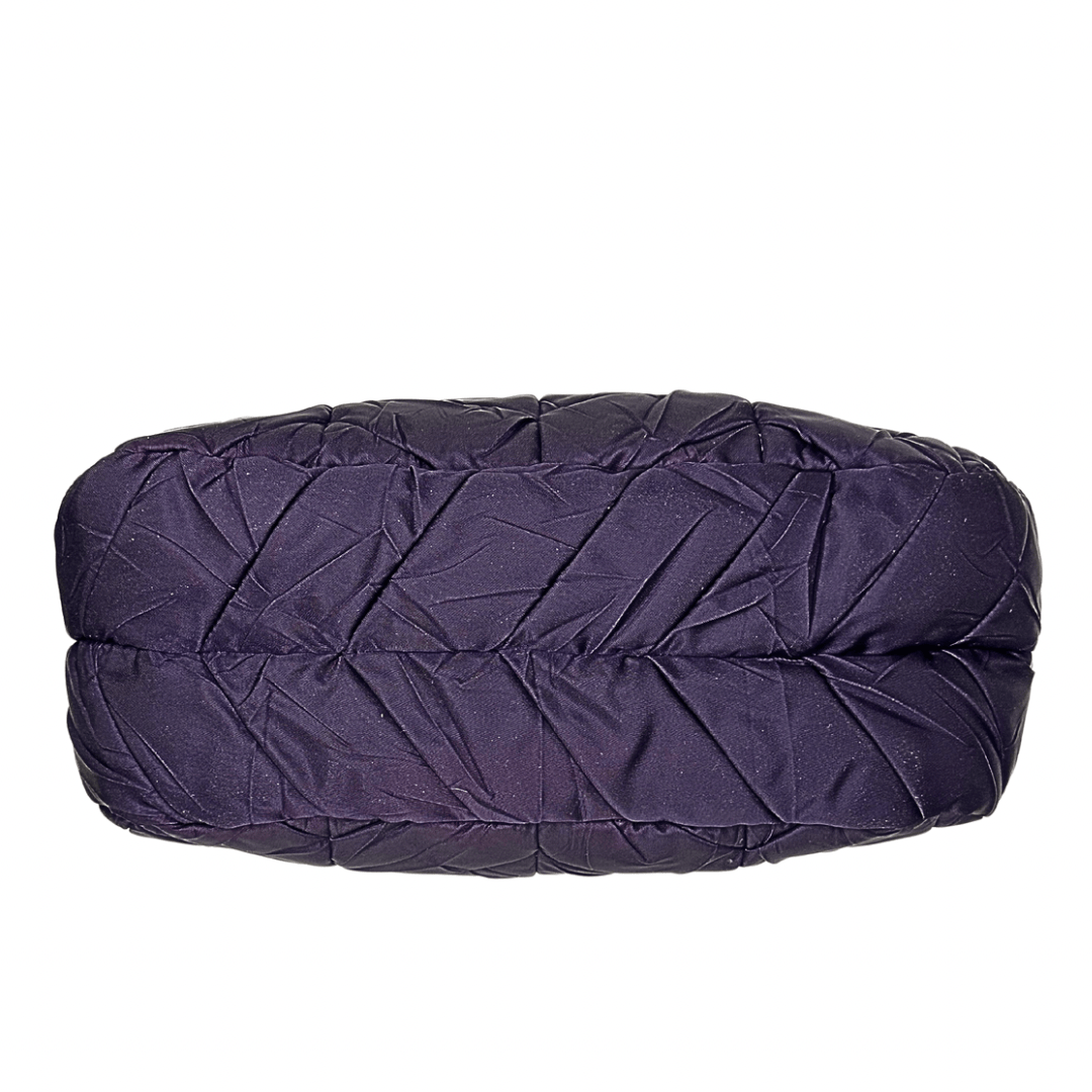 Prada Large Ombre Quilted Chevron Tessuto Zip Satchel