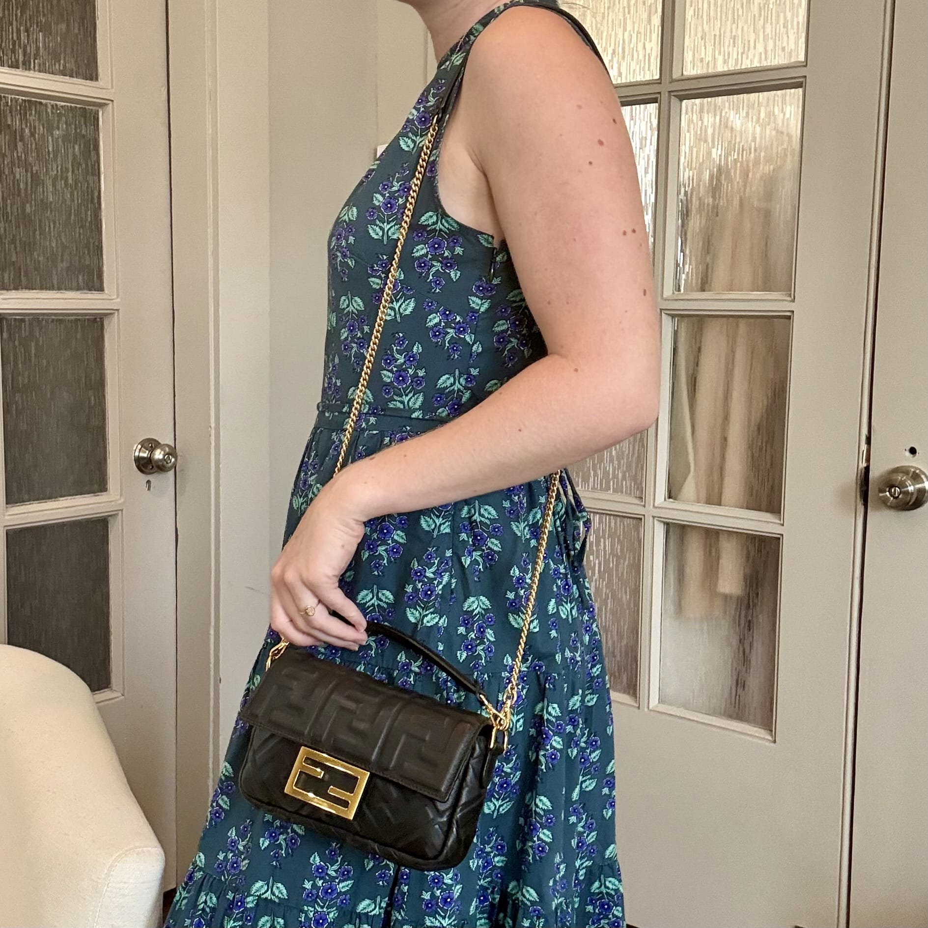 Fendi Calfskin FF 1974 Baguette Mini