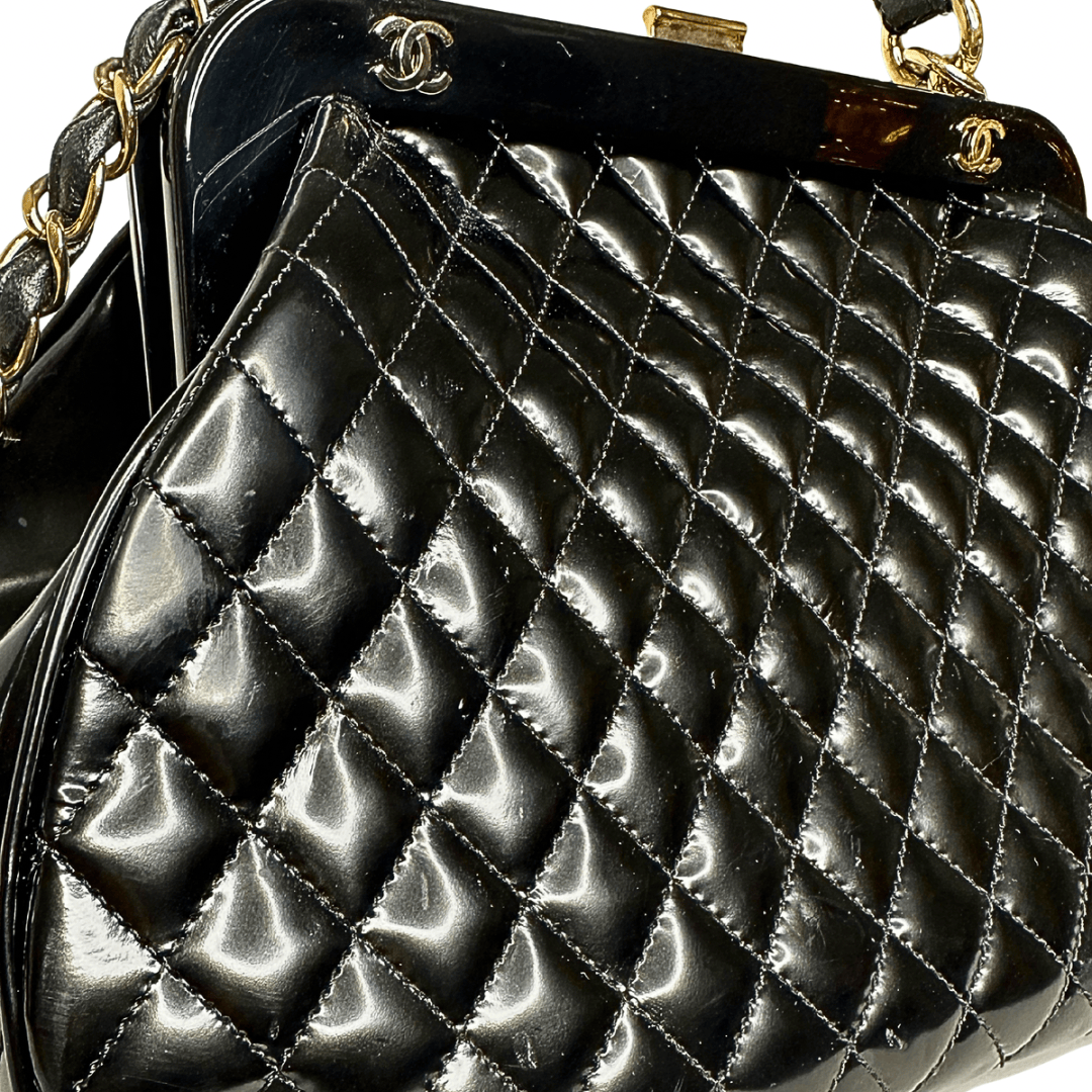 Chanel Vintage Mademoiselle Frame Satchel