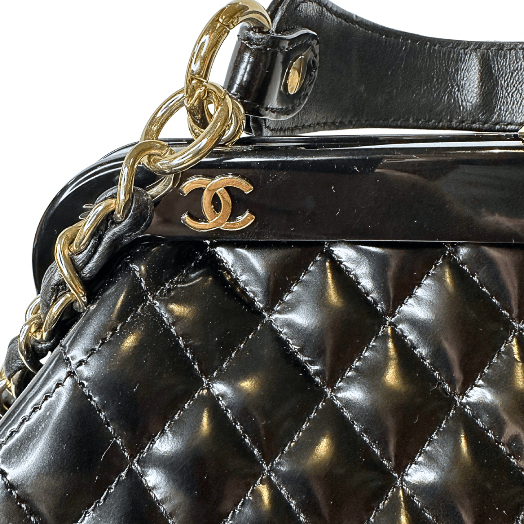 Chanel Vintage Mademoiselle Frame Satchel