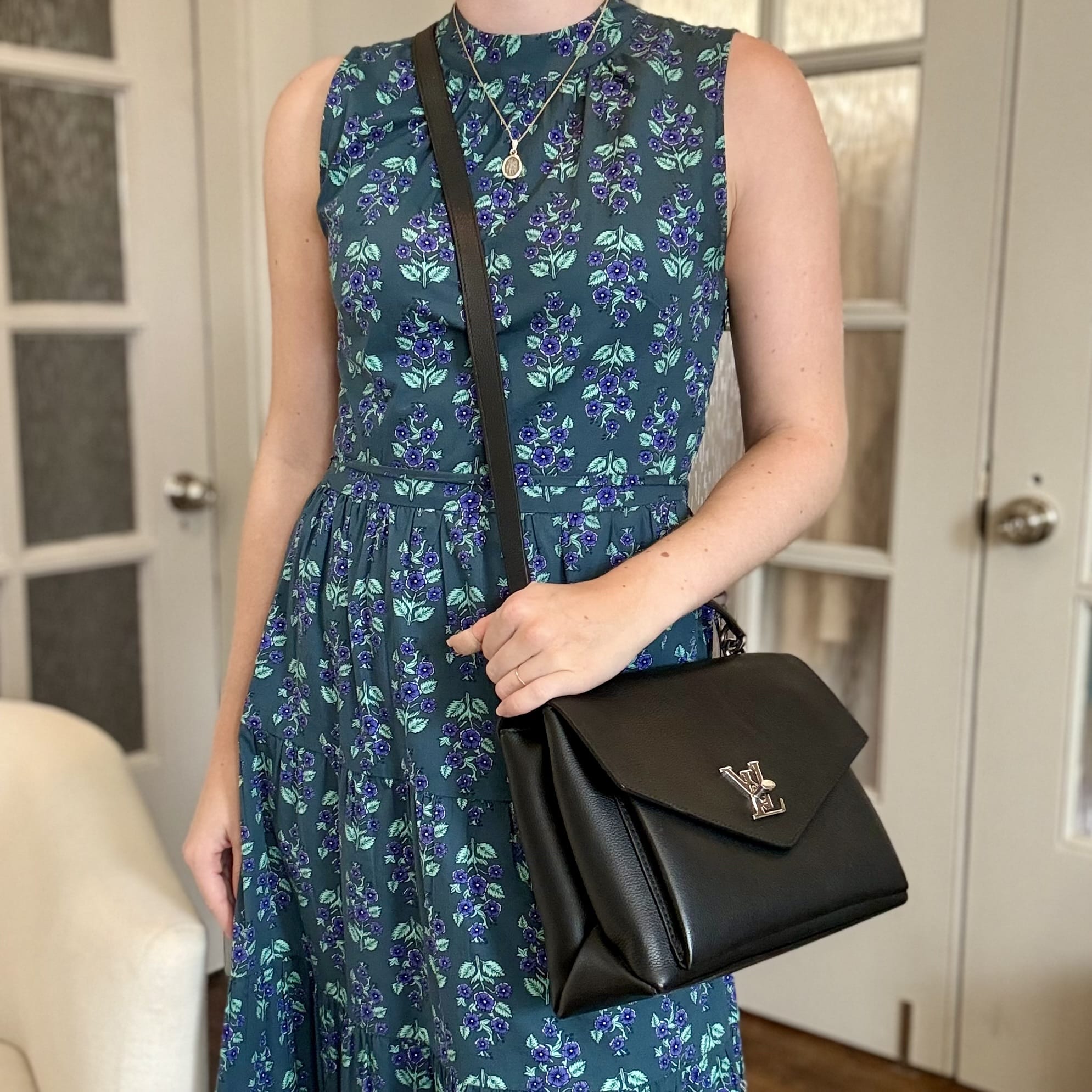 Louis Vuitton Black Leather Mylockme Bag