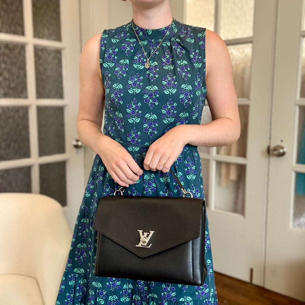 Louis Vuitton Black Leather Mylockme Bag