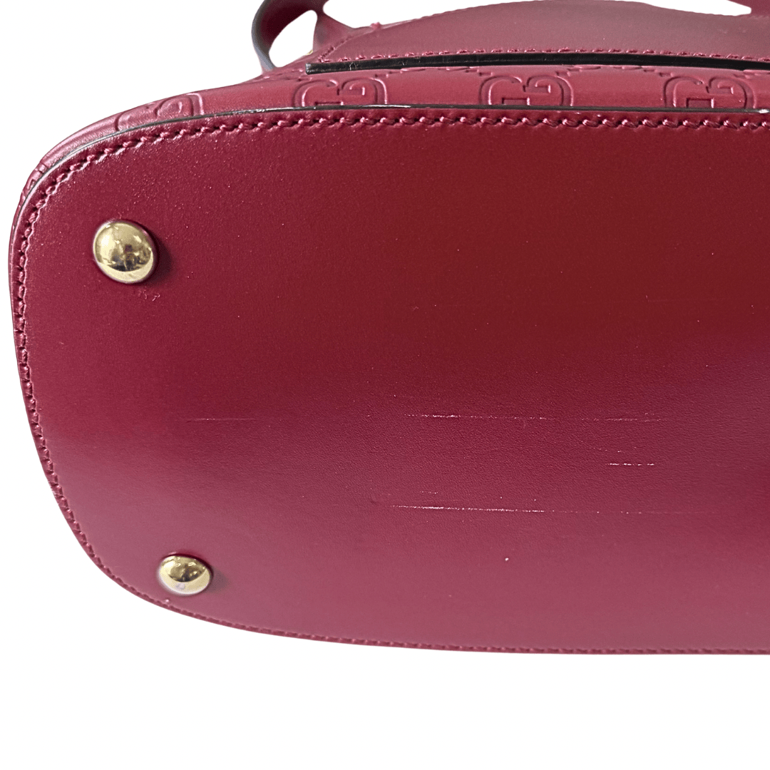 Gucci GG Signature Shoulder Hobo Bag