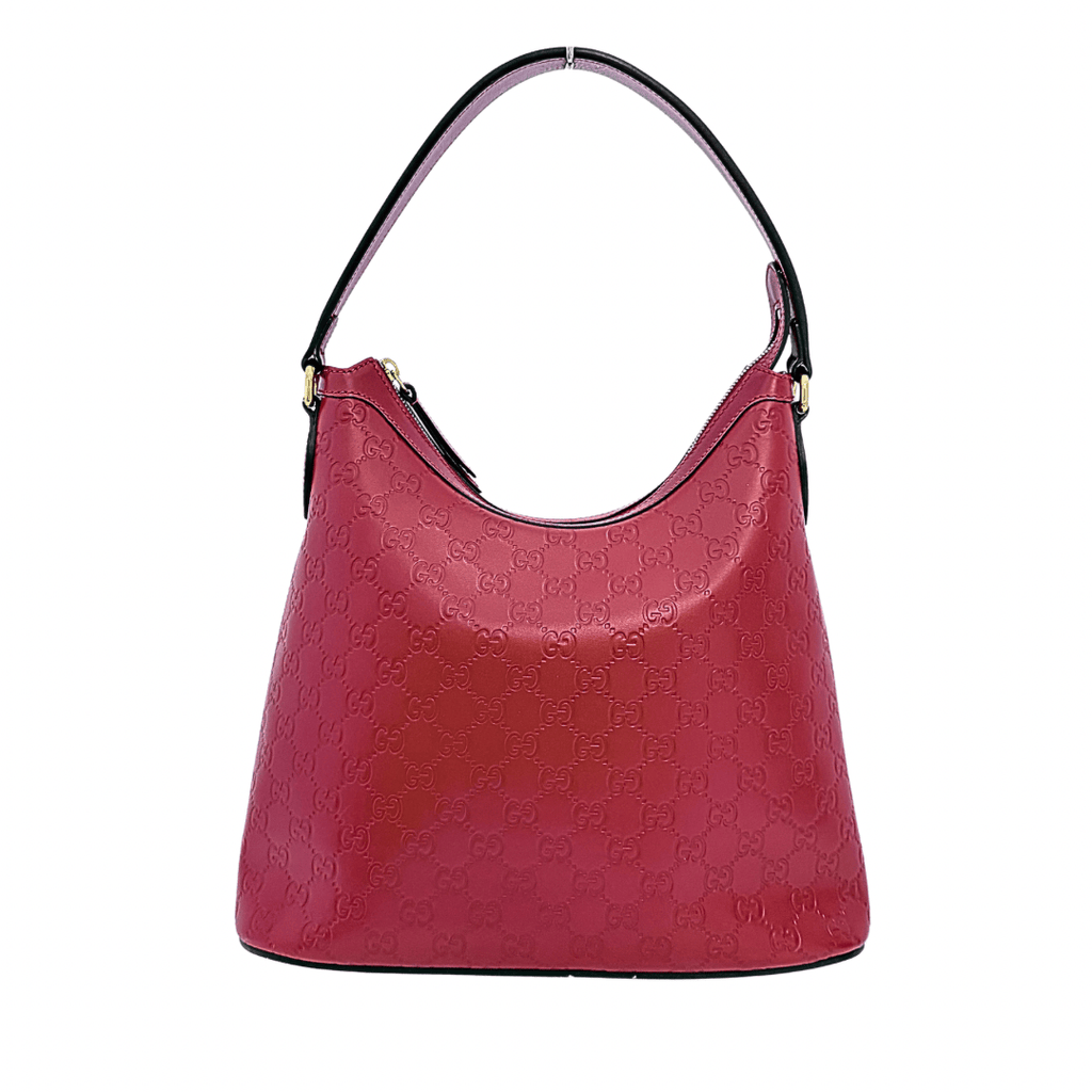 Gucci GG Signature Shoulder Hobo Bag