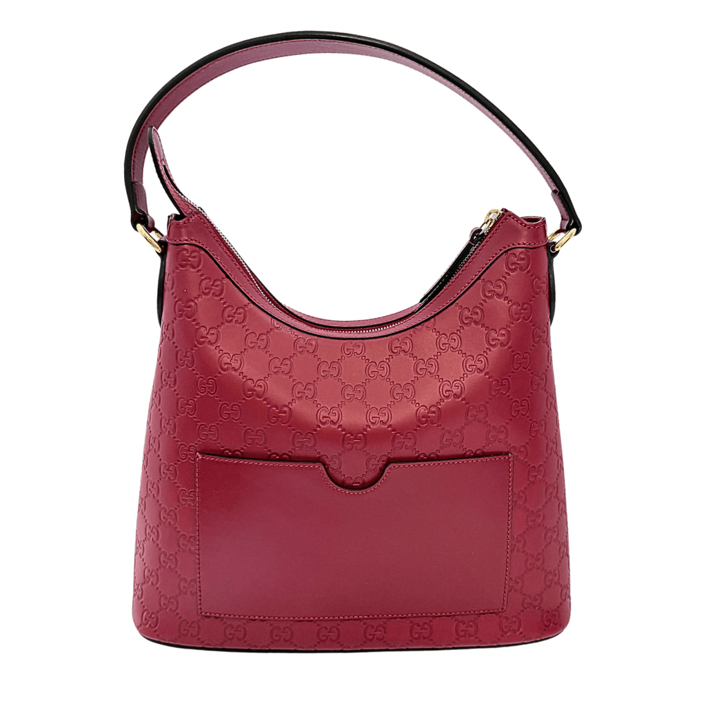 Gucci GG Signature Shoulder Hobo Bag