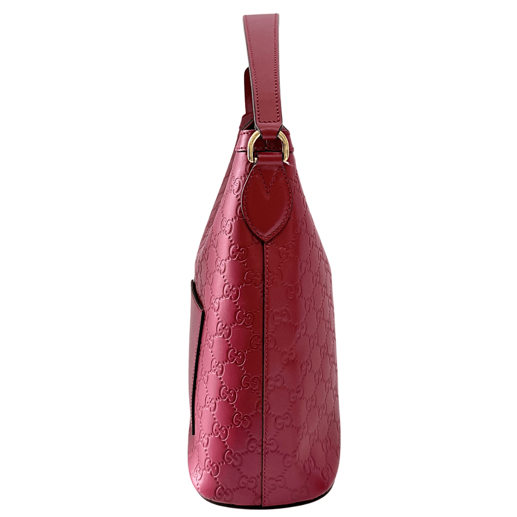 Gucci GG Signature Shoulder Hobo Bag