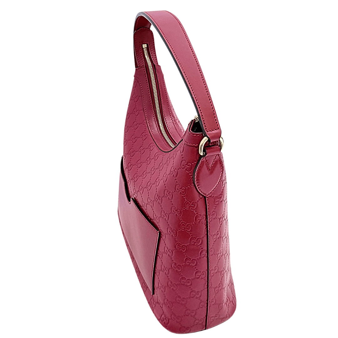 Gucci GG Signature Shoulder Hobo Bag