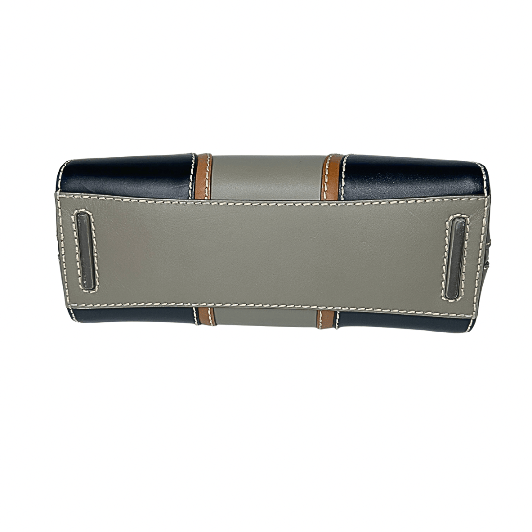 Prada Tricolor Vitello Leather Bauletto Satchel