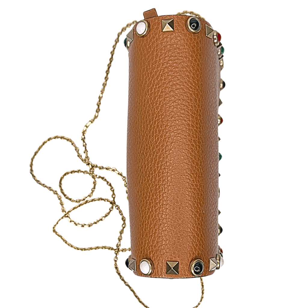 Valentino Grained Calfskin Rockstud Crossbody WOC