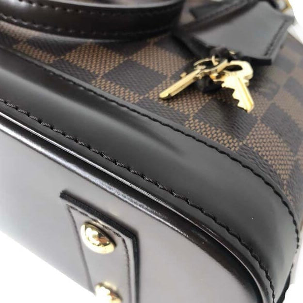 Louis Vuitton Damier Ebene Alma BB and Strap