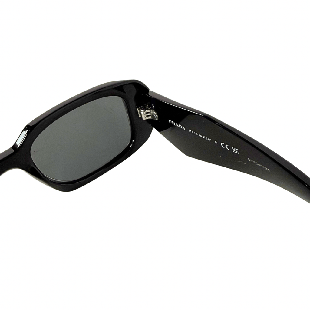Prada Black Rectangle Sunglasses SPR 17W