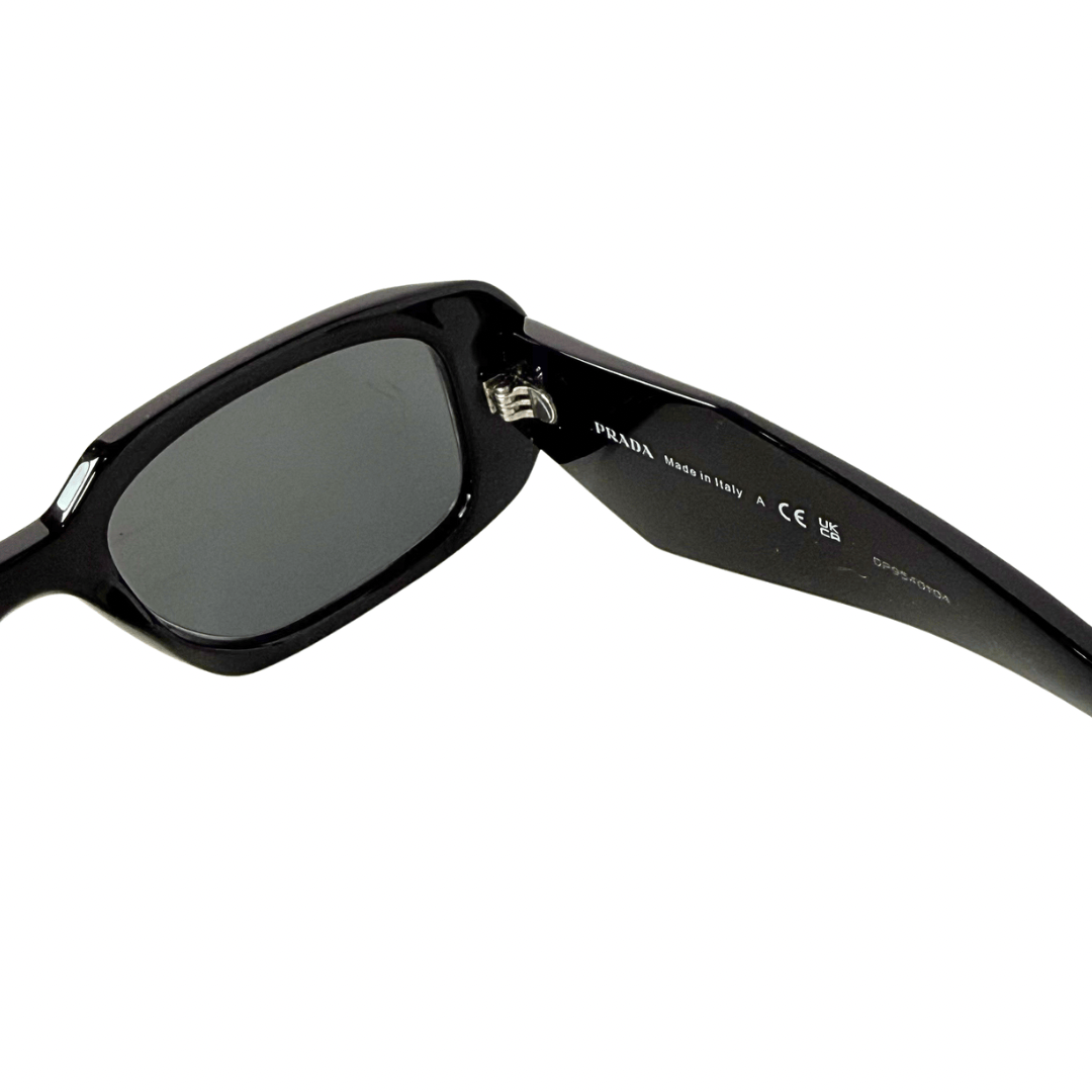 Prada Black Rectangle Sunglasses SPR 17W