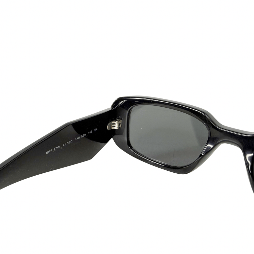 Prada Black Rectangle Sunglasses SPR 17W