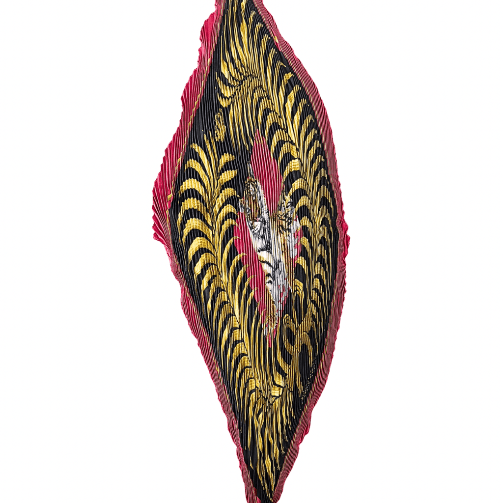 Hermes Silk Tigre Royal Plisse Scarf