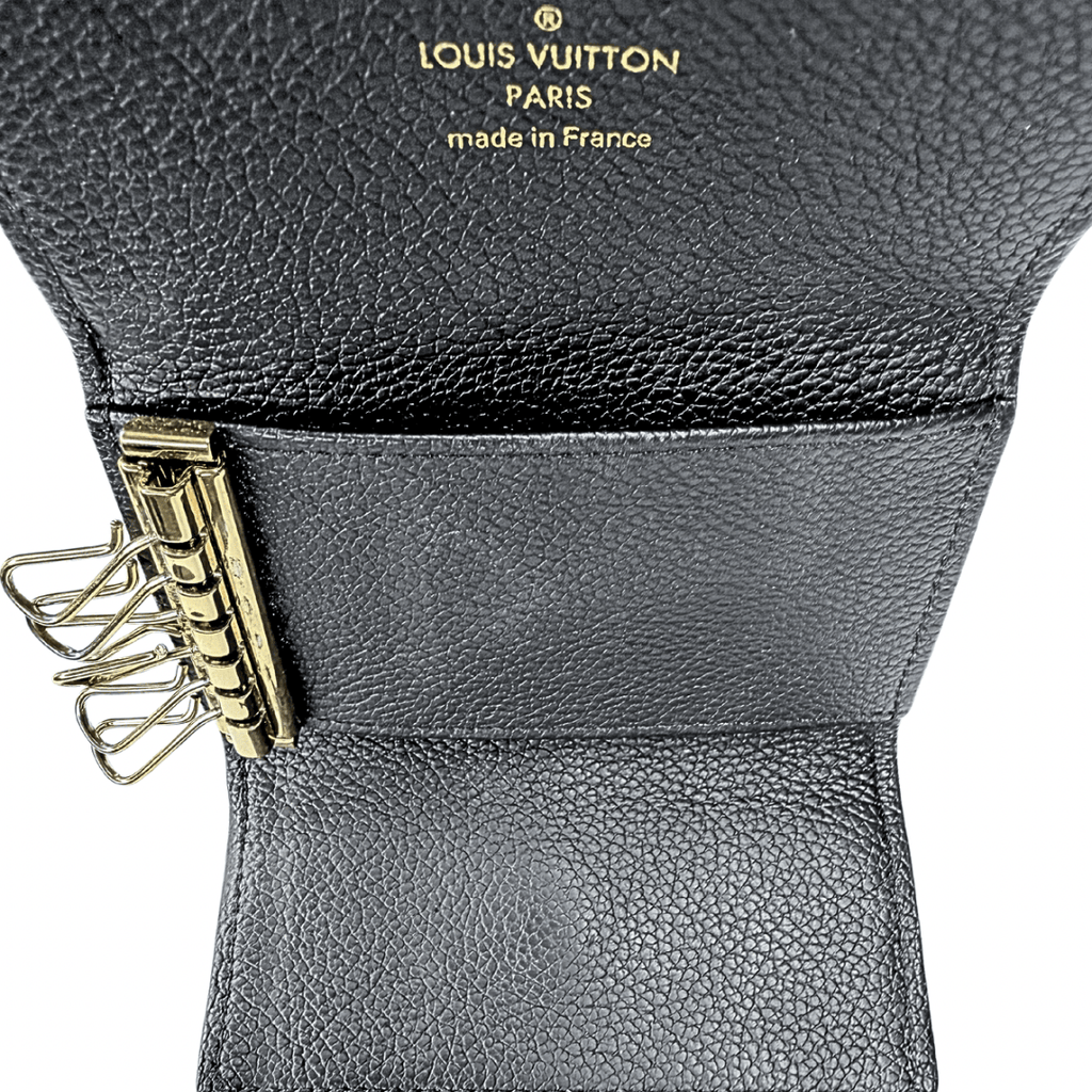 Louis Vuitton Monogram Black Empreinte 6 Key Holder