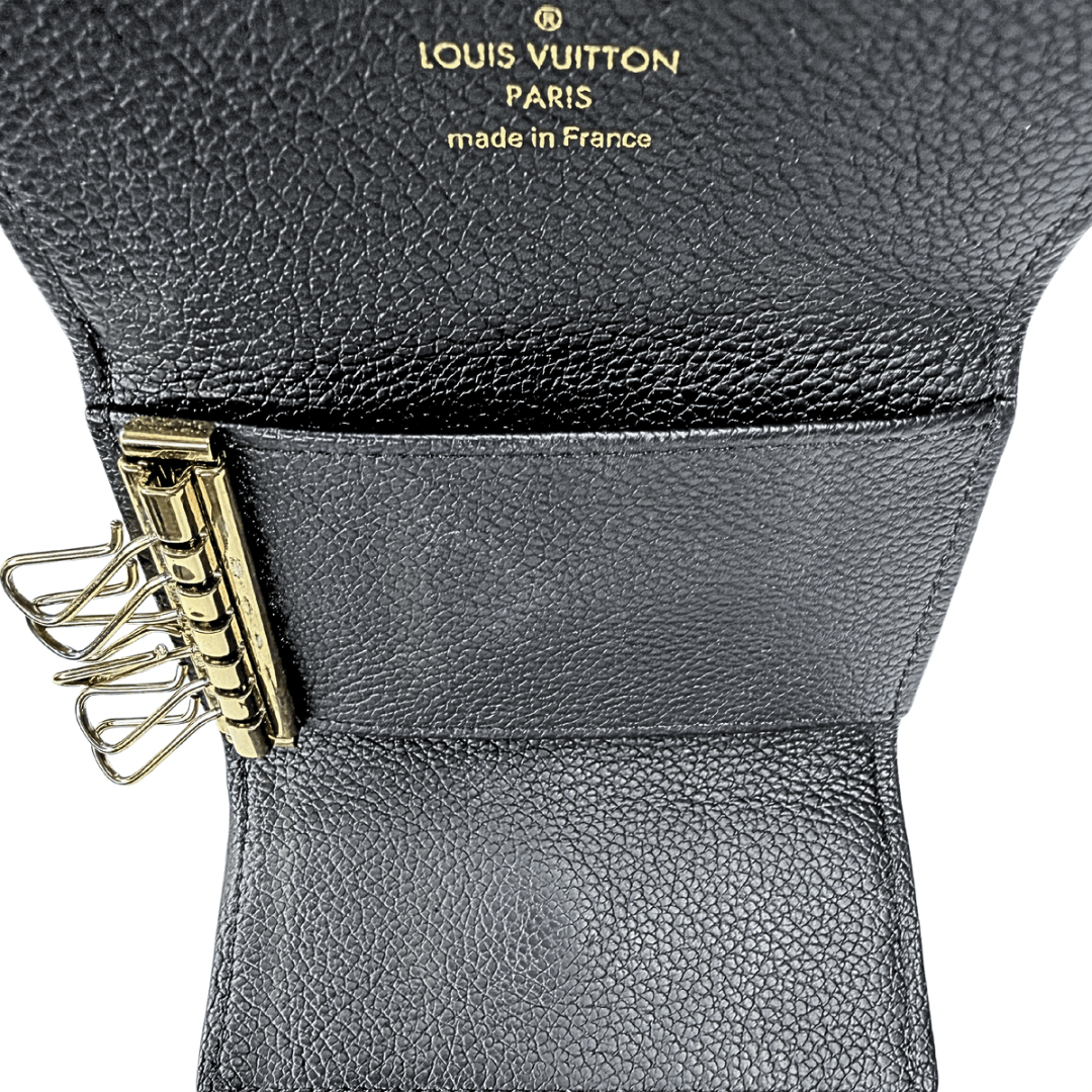 Louis Vuitton Monogram Black Empreinte 6 Key Holder