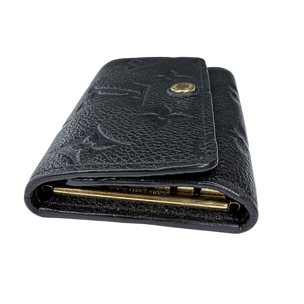 Louis Vuitton Monogram Black Empreinte 6 Key Holder
