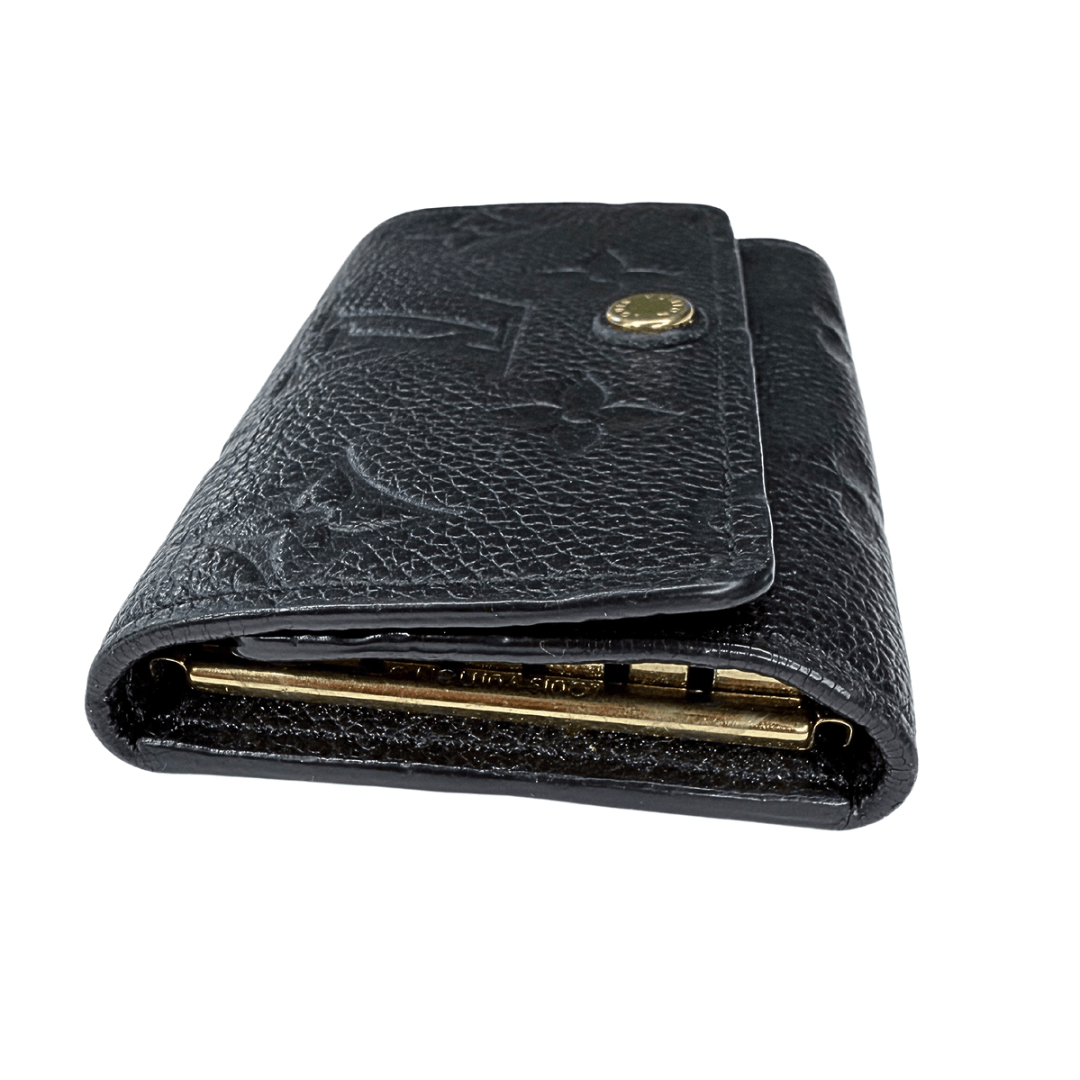 Louis Vuitton Monogram Black Empreinte 6 Key Holder