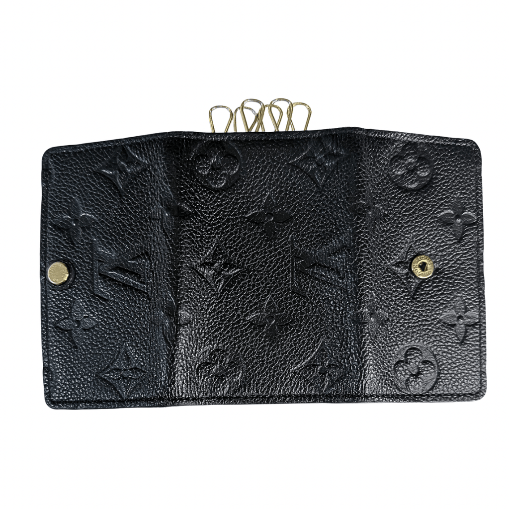 Louis Vuitton Monogram Black Empreinte 6 Key Holder
