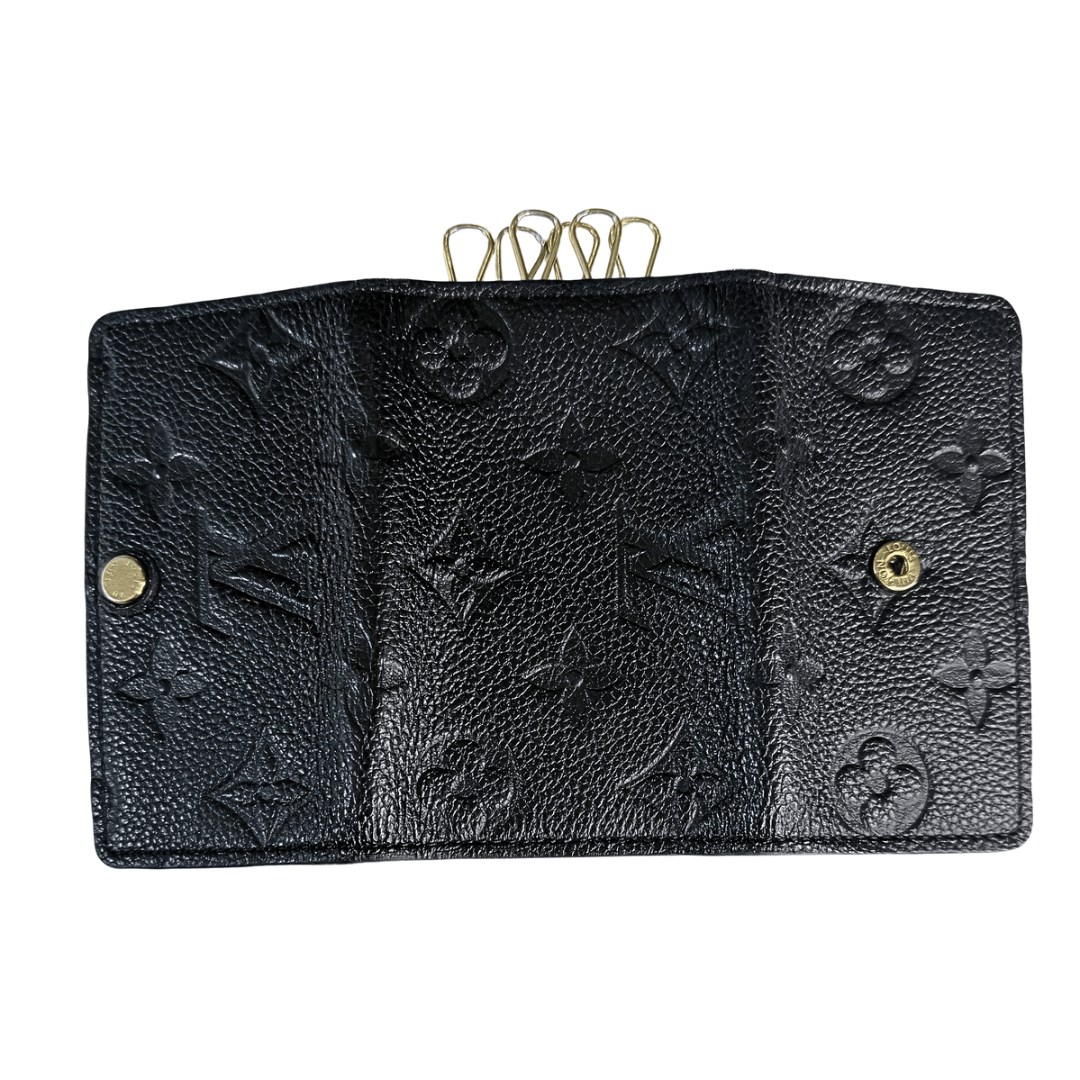 Louis Vuitton Monogram Black Empreinte 6 Key Holder