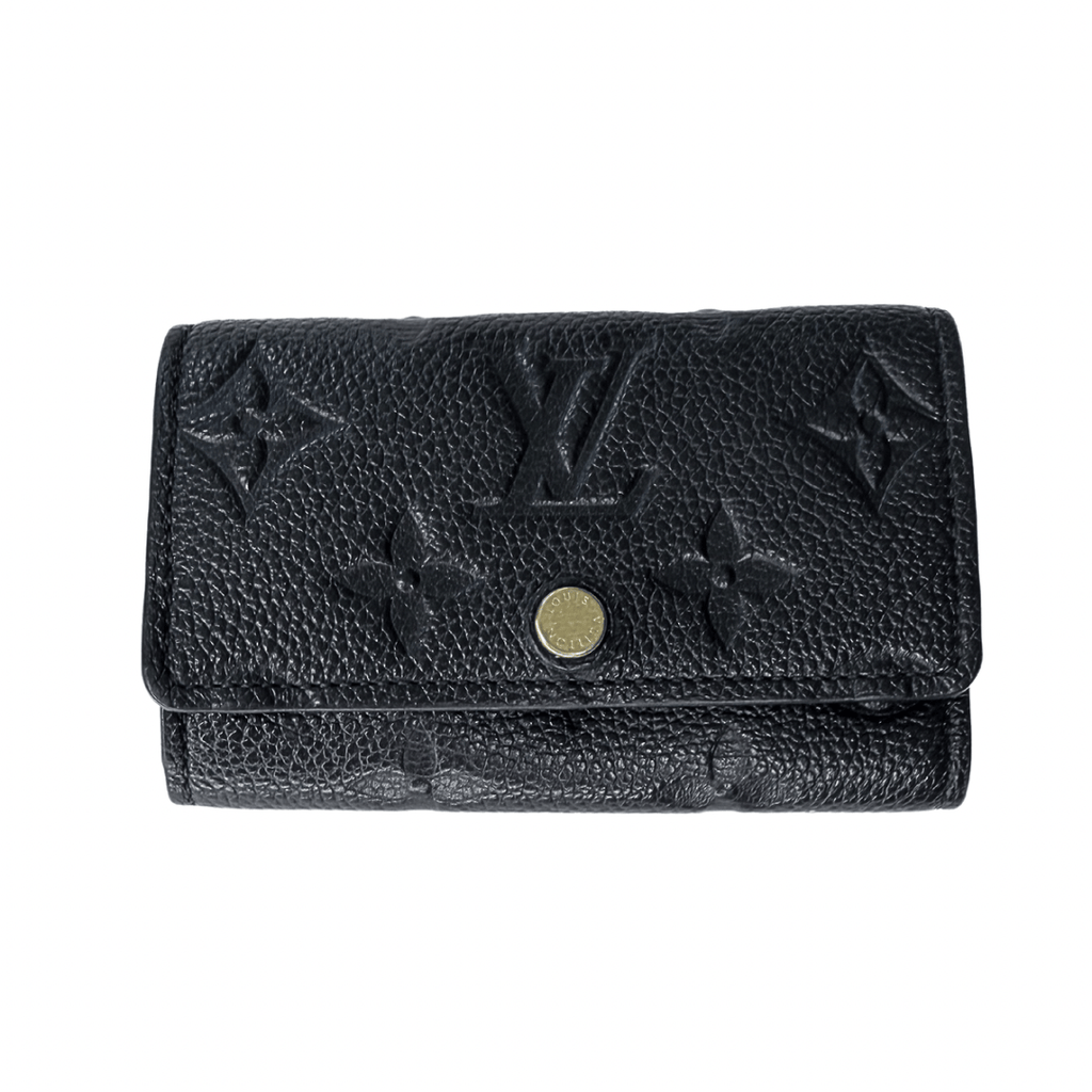 Louis Vuitton Monogram Black Empreinte 6 Key Holder