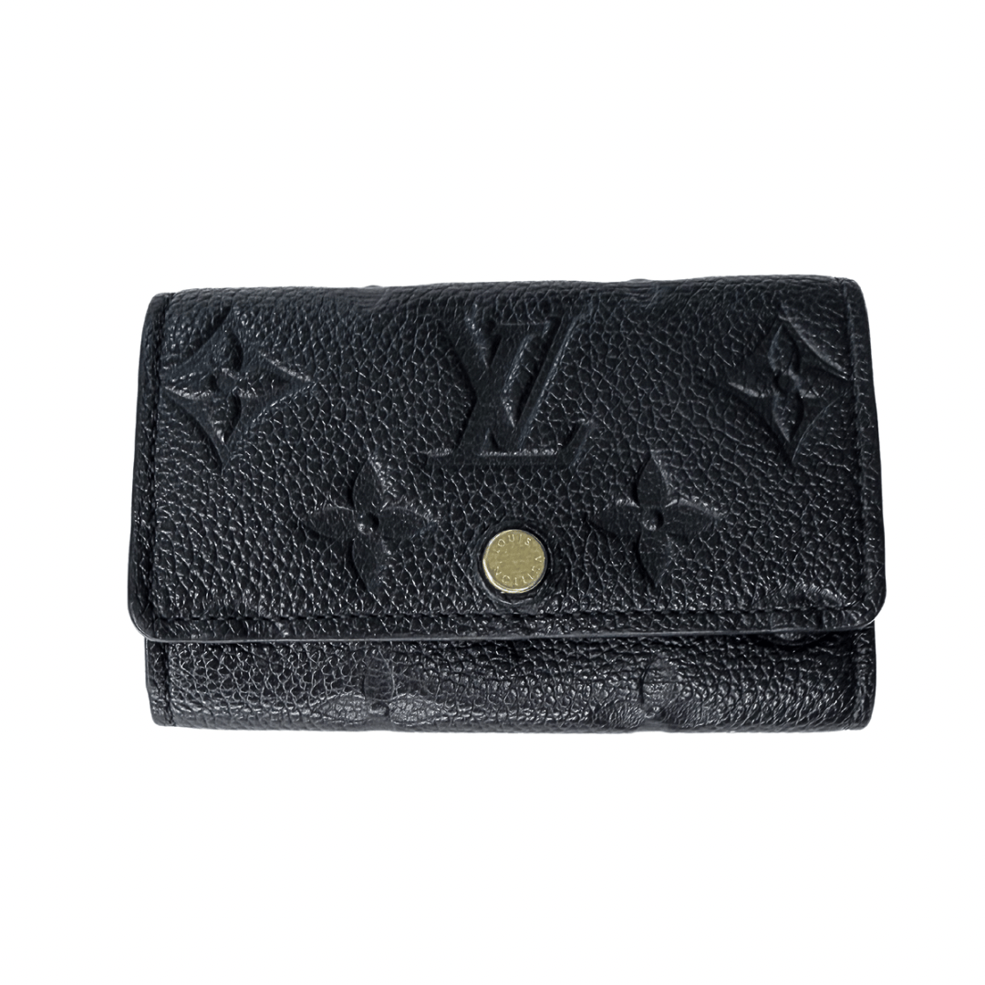 Louis Vuitton Monogram Black Empreinte 6 Key Holder