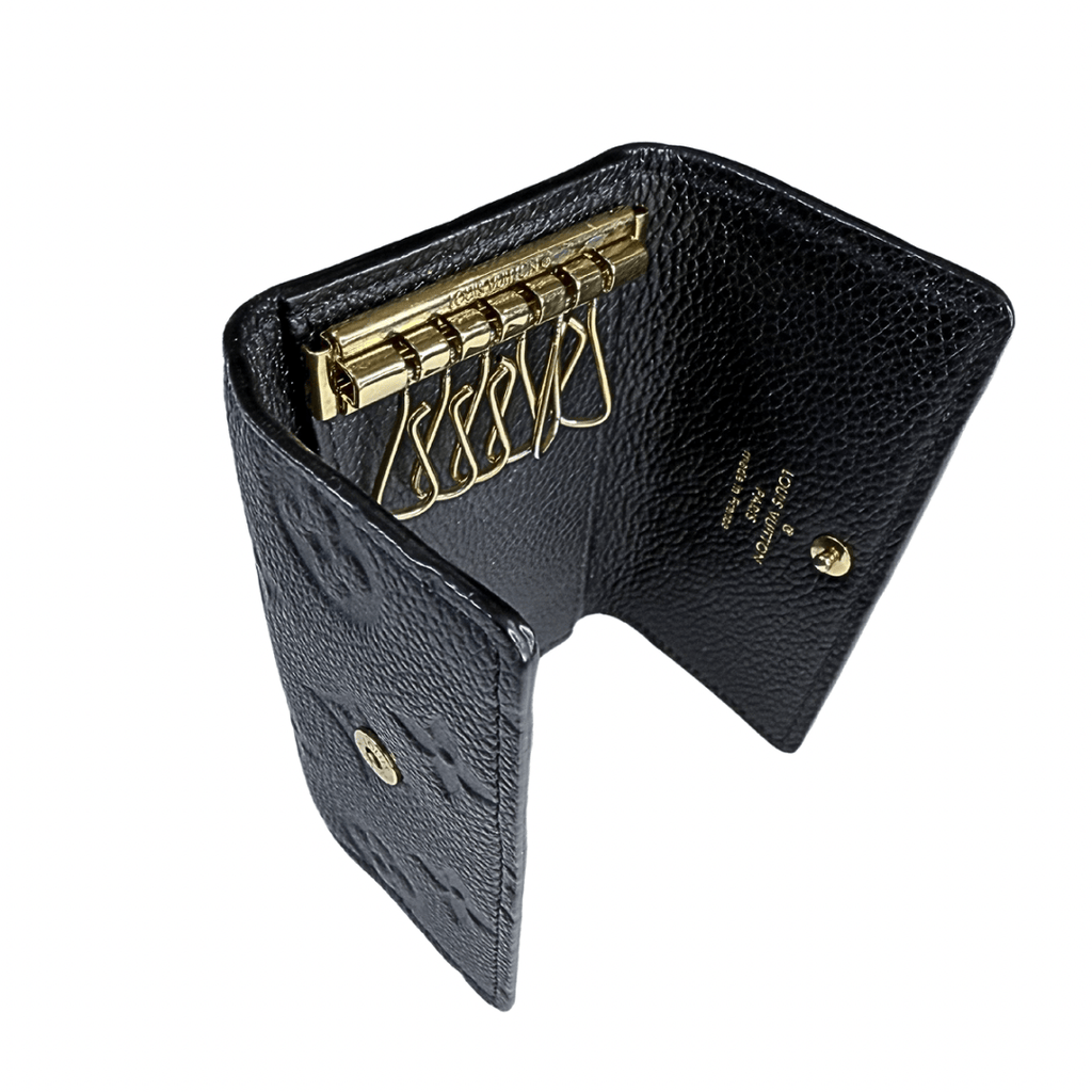 Louis Vuitton Monogram Black Empreinte 6 Key Holder