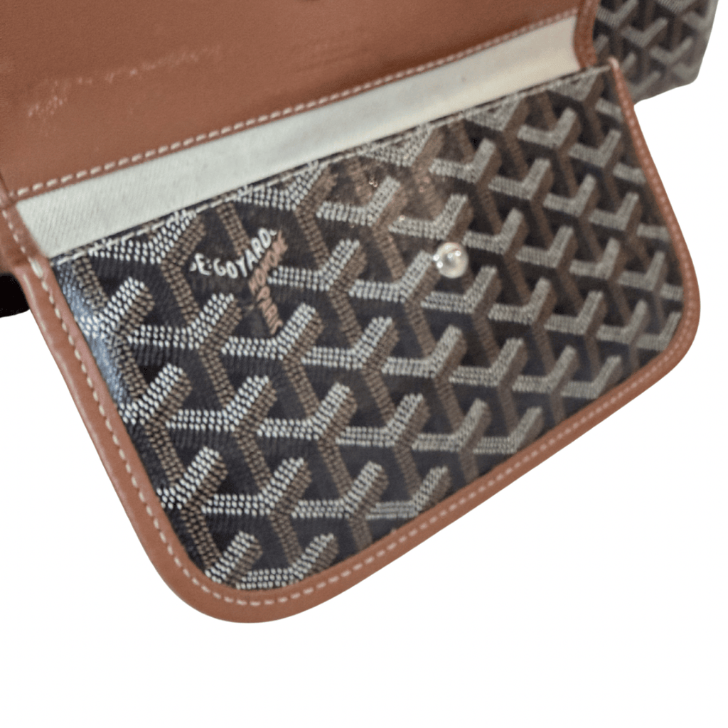 Goyard Goyardine Black Saint Louis PM w/ Pouch