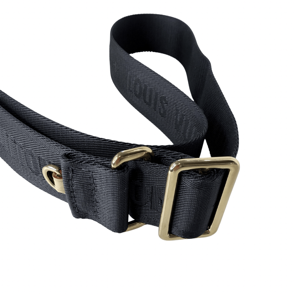 Louis Vuitton Black Logo Jacquard Bandouliére Strap