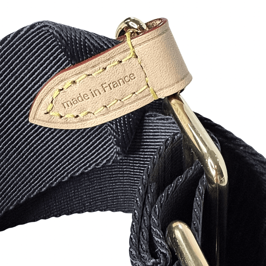 Louis Vuitton Black Logo Jacquard Bandouliére Strap
