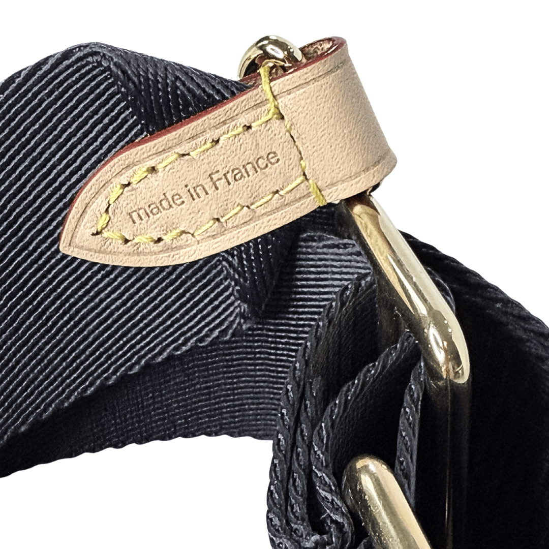 Louis Vuitton Black Logo Jacquard Bandouliére Strap