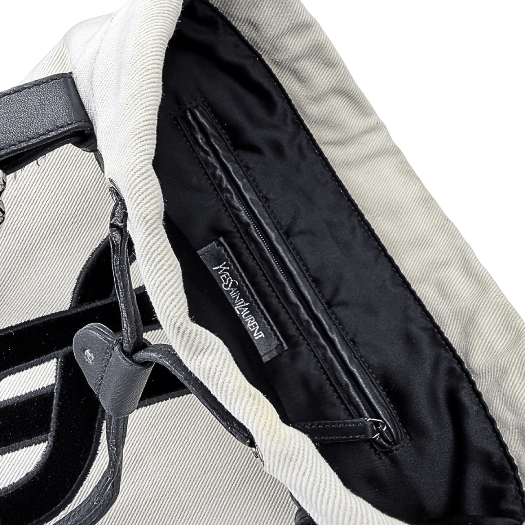 Saint Laurent Kahala Canvas Tote