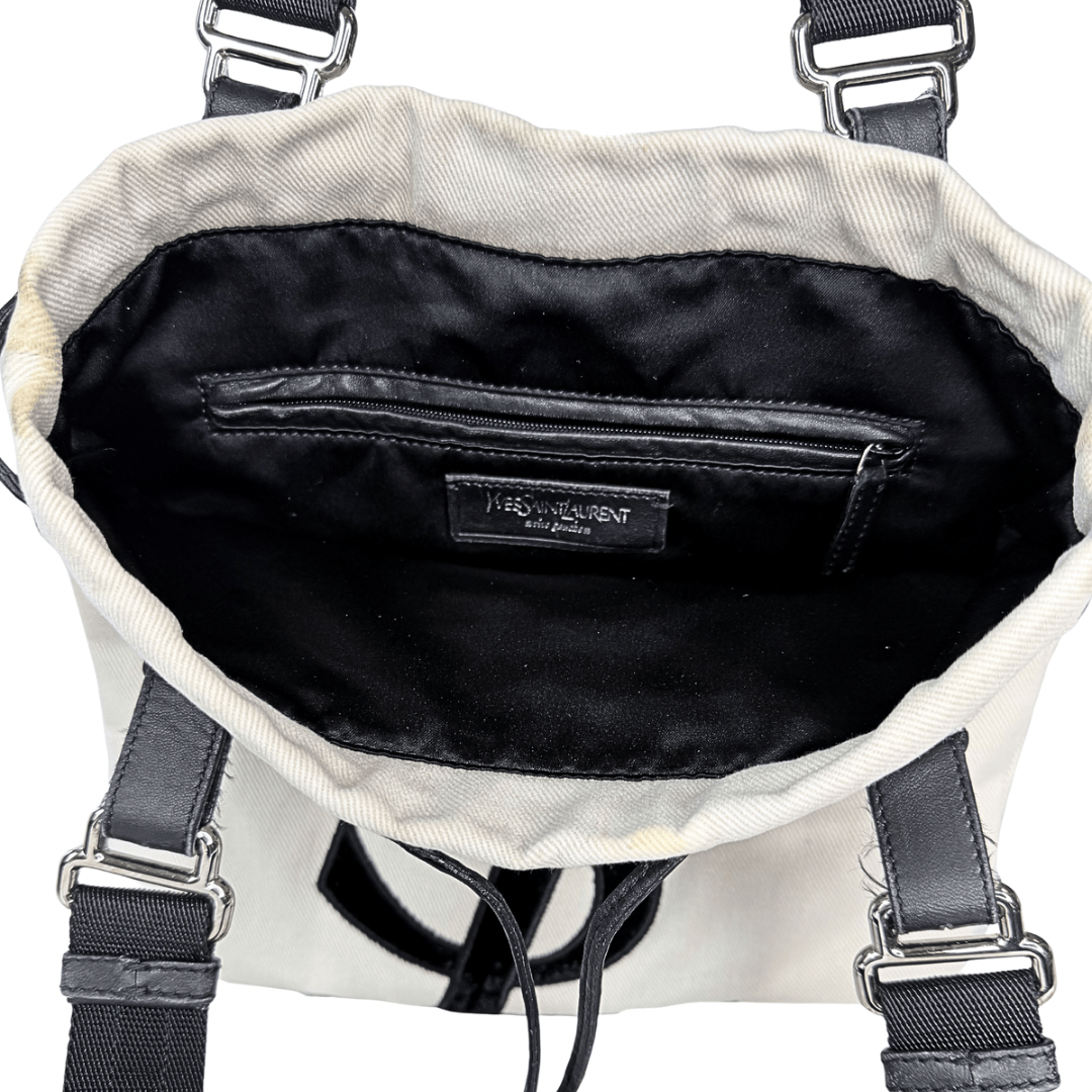 Saint Laurent Kahala Canvas Tote