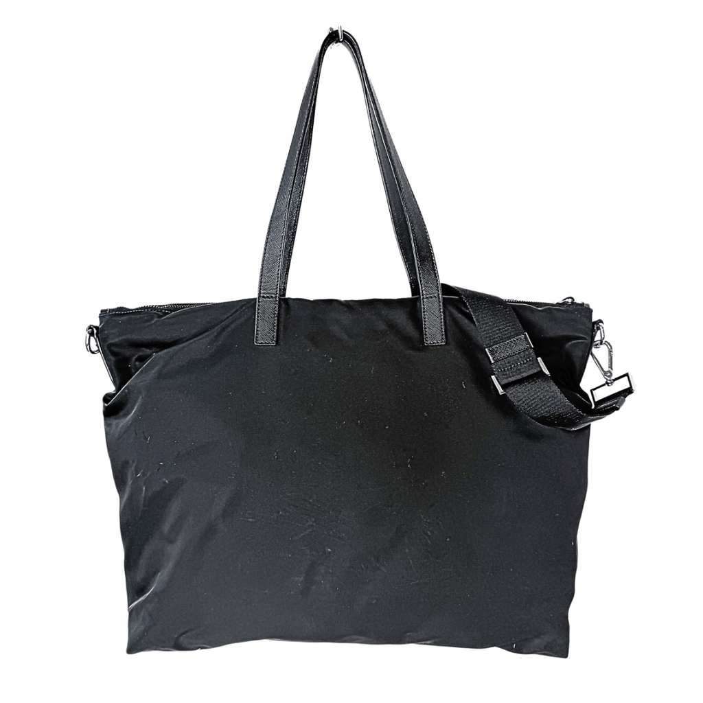 Prada Large Tessuto Zip Top Convertible Duffle Bag