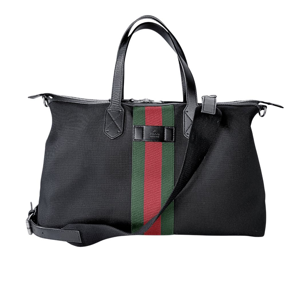 Gucci Black Techno Canvas Tote