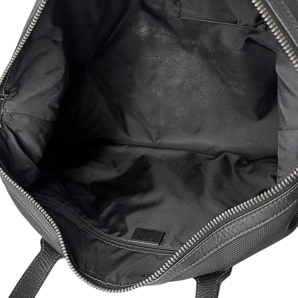 Gucci Black Techno Canvas Tote