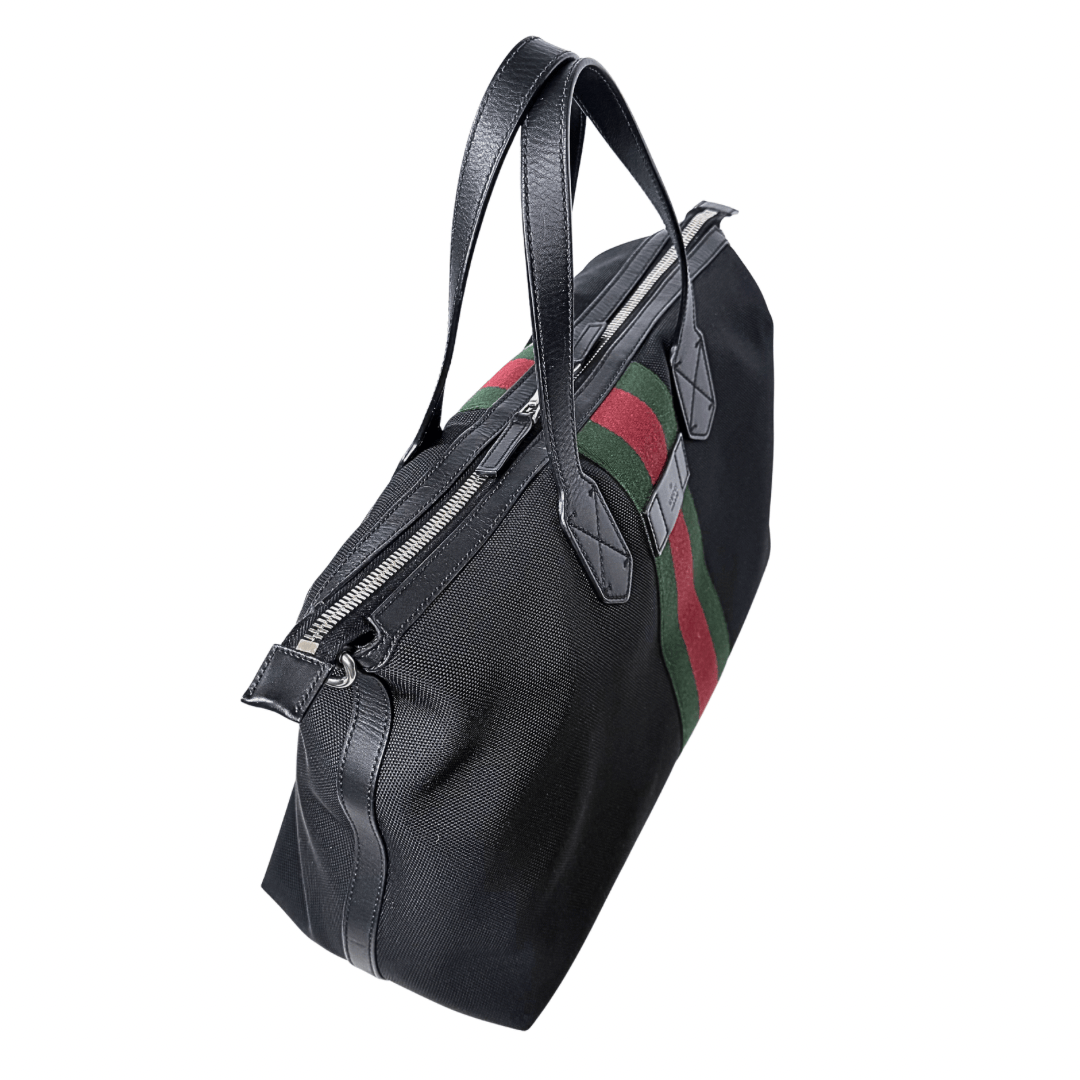 Gucci Black Techno Canvas Tote