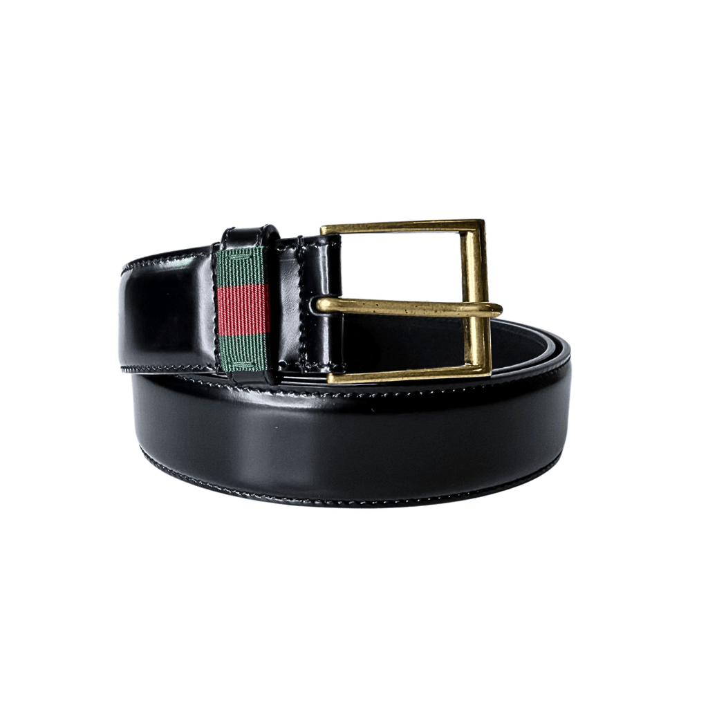Gucci Web Leather Belt 100/40