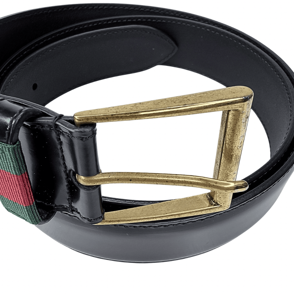 Gucci Web Leather Belt 100/40