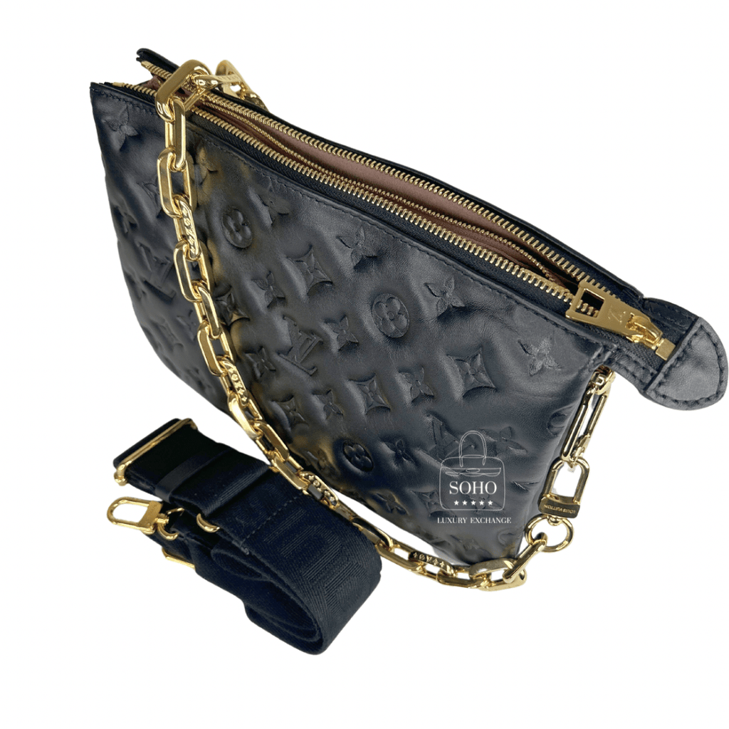 Louis Vuitton Black Monogram Empreinte Coussin PM Bag