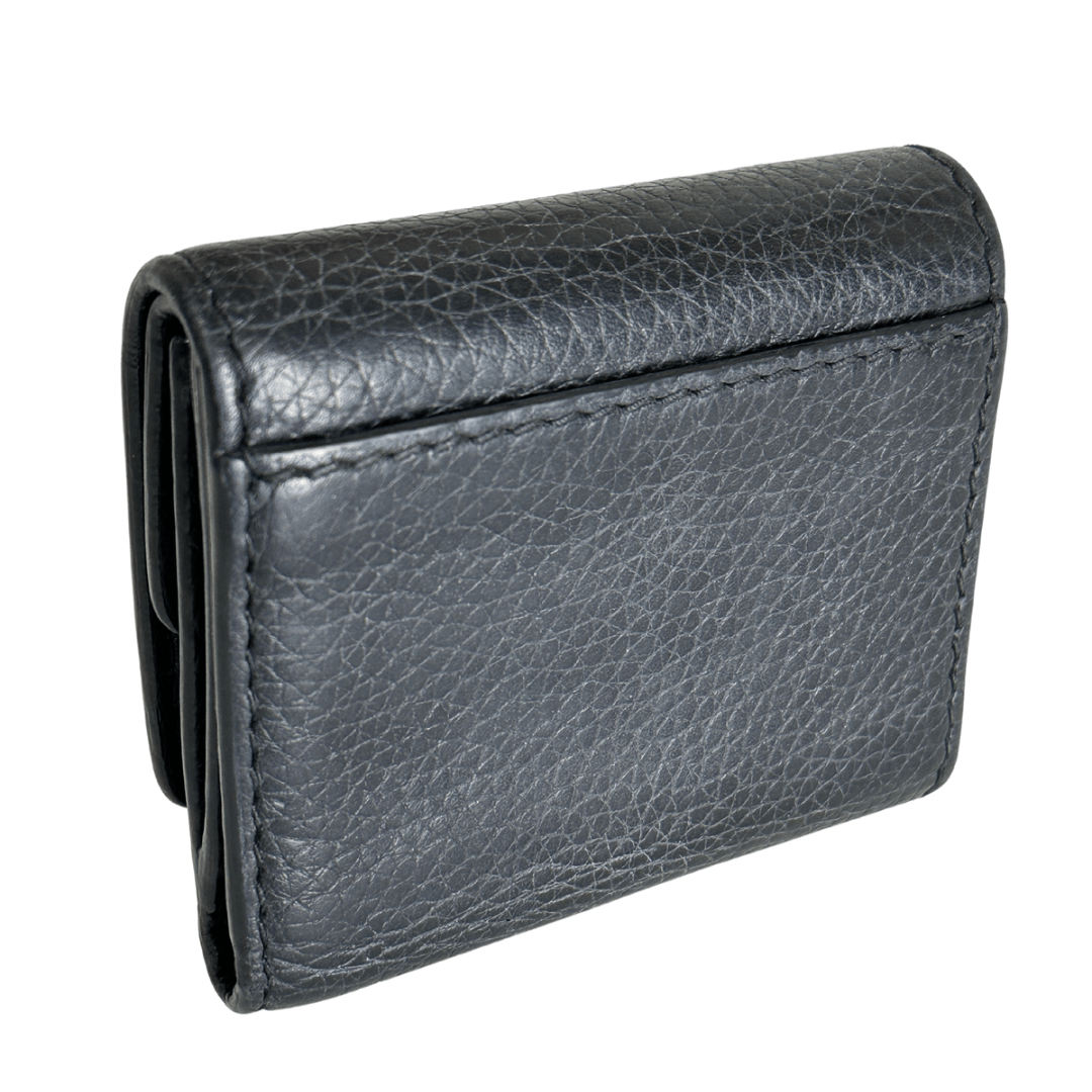 Dior Compact Leather Logo Wallet