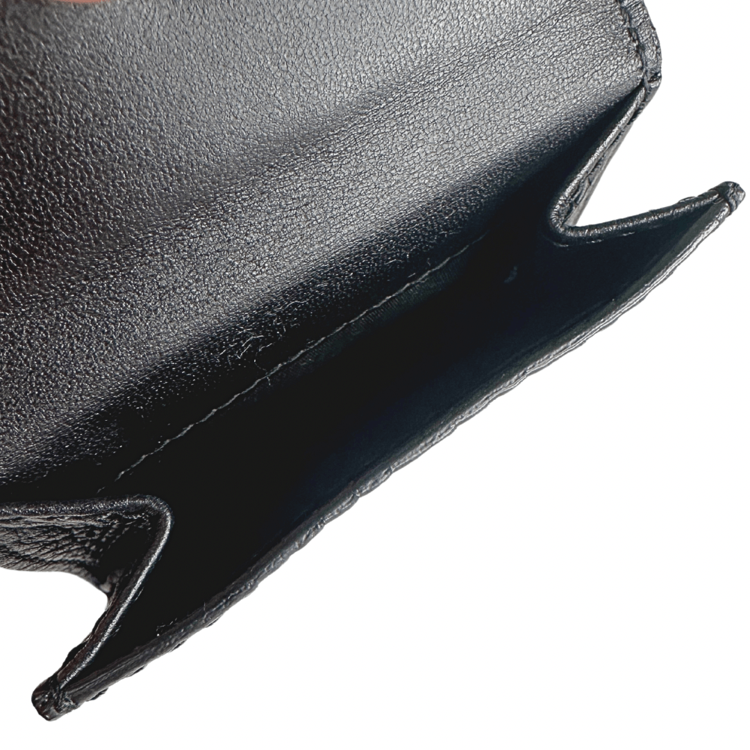 Dior Compact Leather Logo Wallet