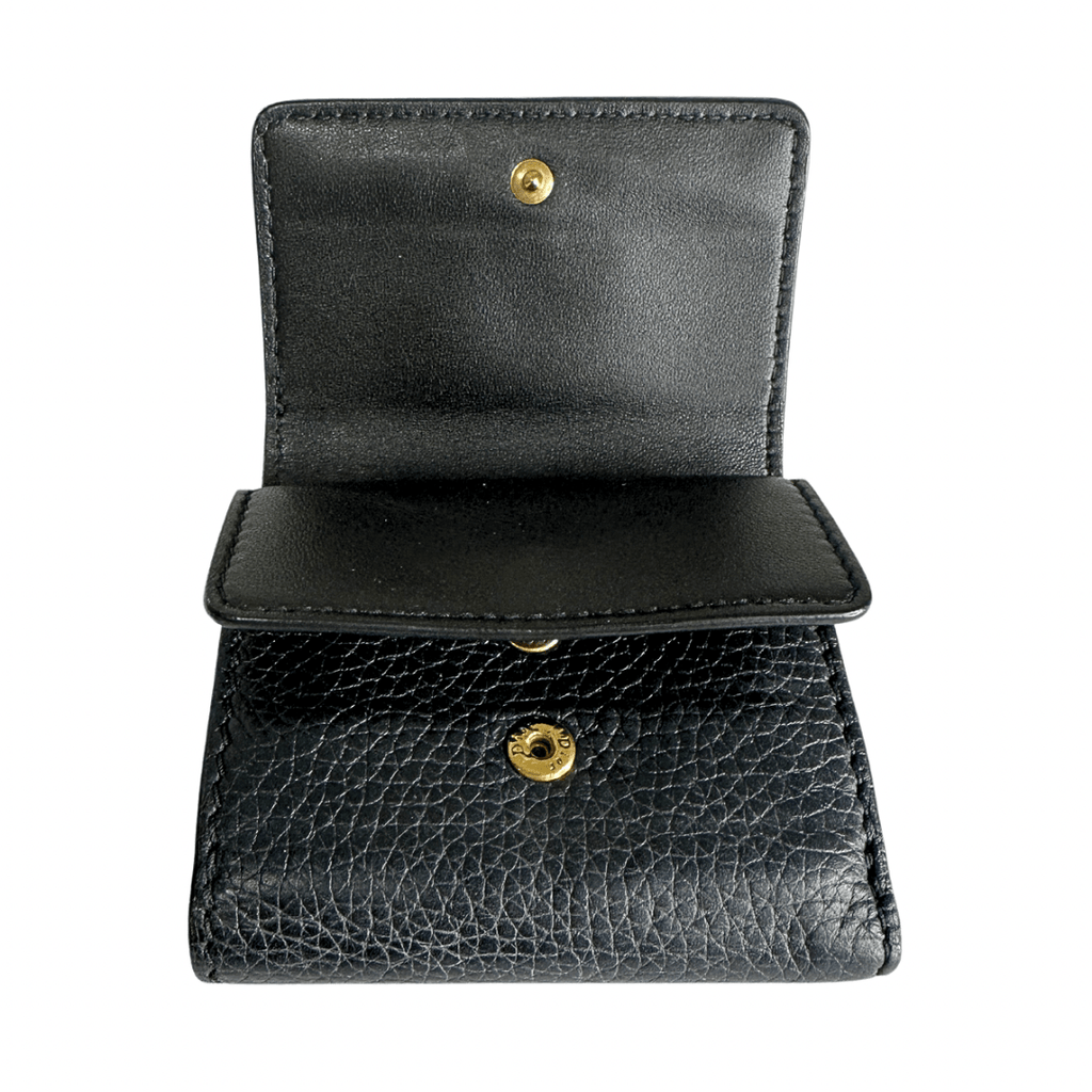 Dior Compact Leather Logo Wallet