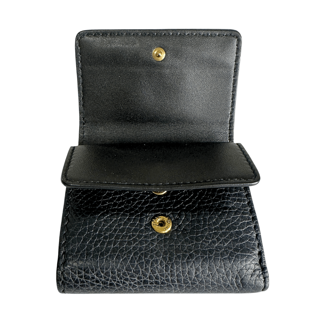 Dior Compact Leather Logo Wallet