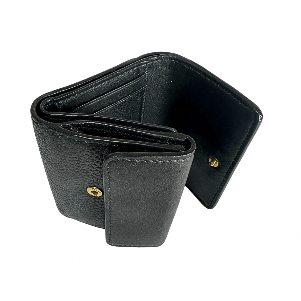 Dior Compact Leather Logo Wallet