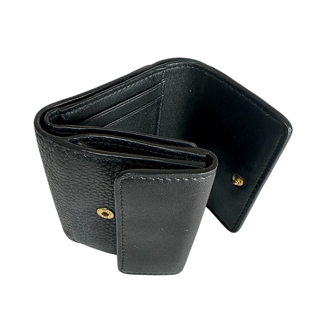 Dior Compact Leather Logo Wallet