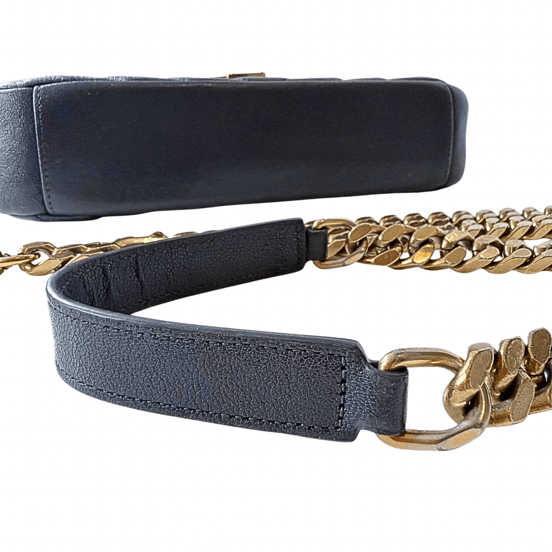 Saint Laurent Small Chevron College Crossbody